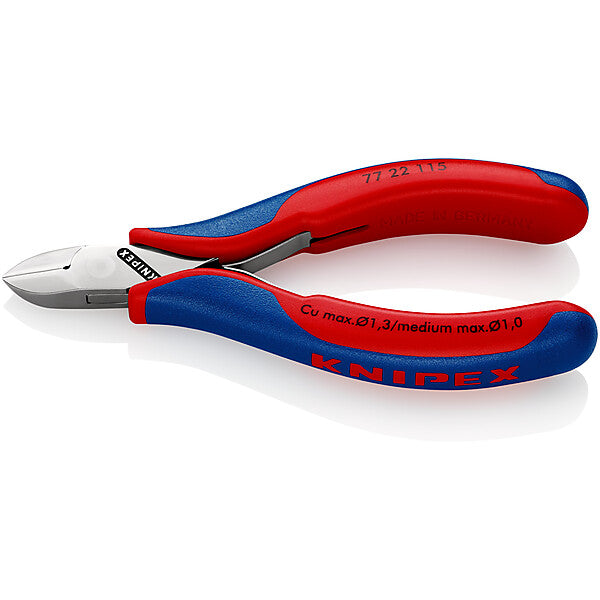 KNIPEX Elektronik-Seitenschneider spiegelpoliert,115mm 77 22 115